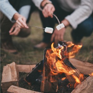 Campfire couple